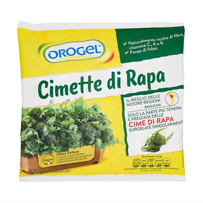 CIMETTE DI RAPA IQF OROGEL KG.1 FOOD SERVICE SURGELATO
