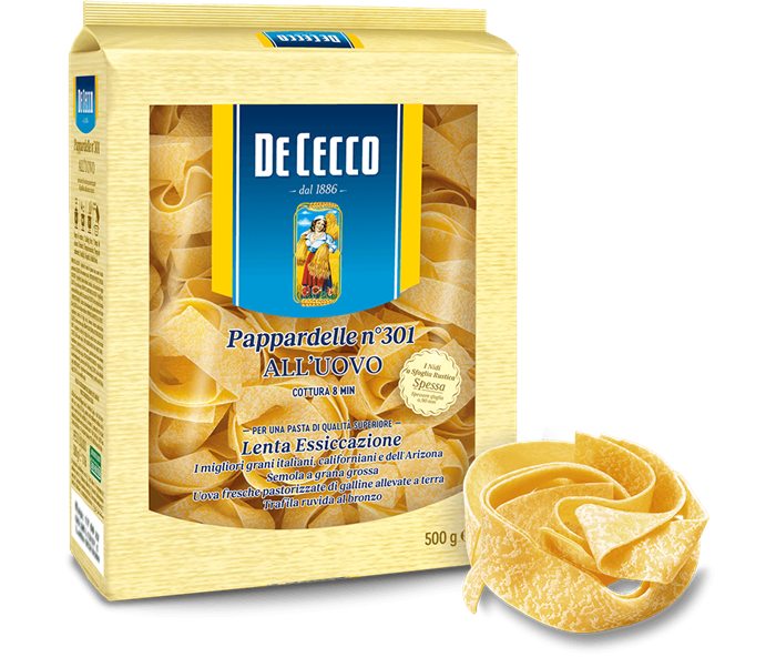 PAPPARDELLE ALL'UOVO GR.500X8 DECECCO