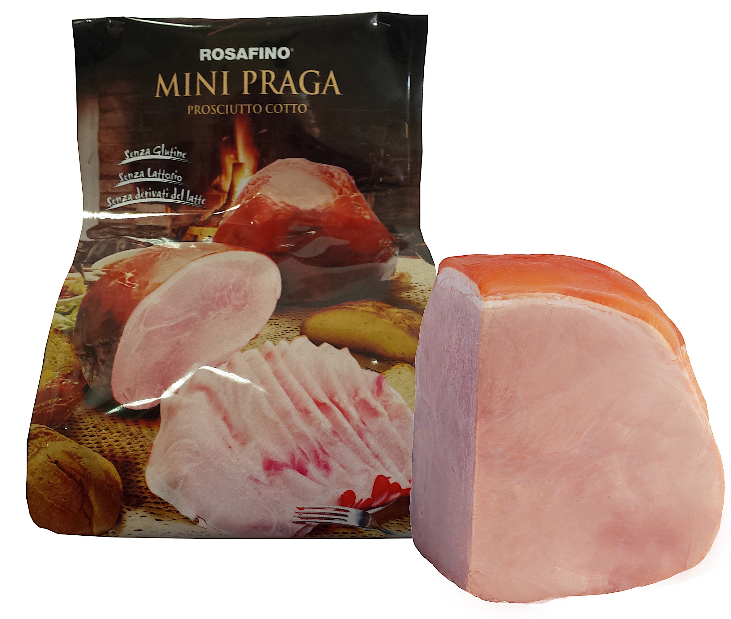 PROSCIUTTO COTTO MINI PRAGA 1/4 ROSAFINO SENZA GLUTINE E SENZA LATTOSIO